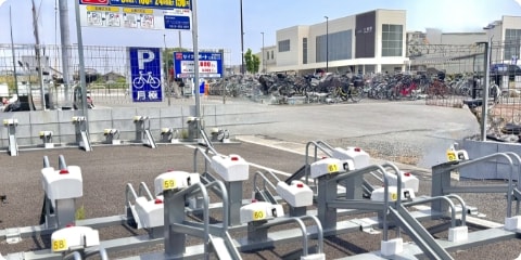 サイクルポート（自転車駐輪場）目安期間：２年～<